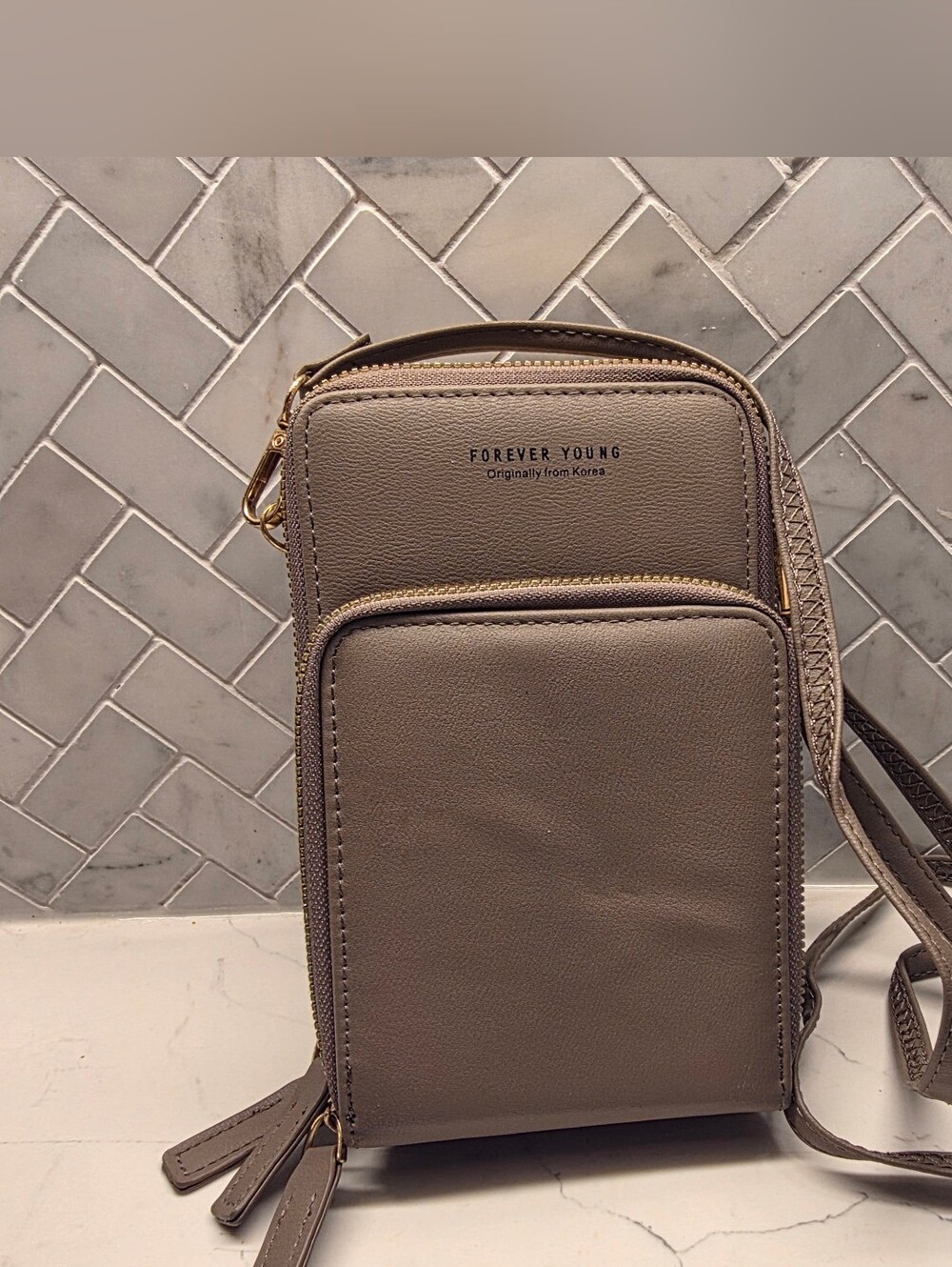 Small Crossbody Phone/Wallet Purse for Women, Shoulder Handbag Forever Young